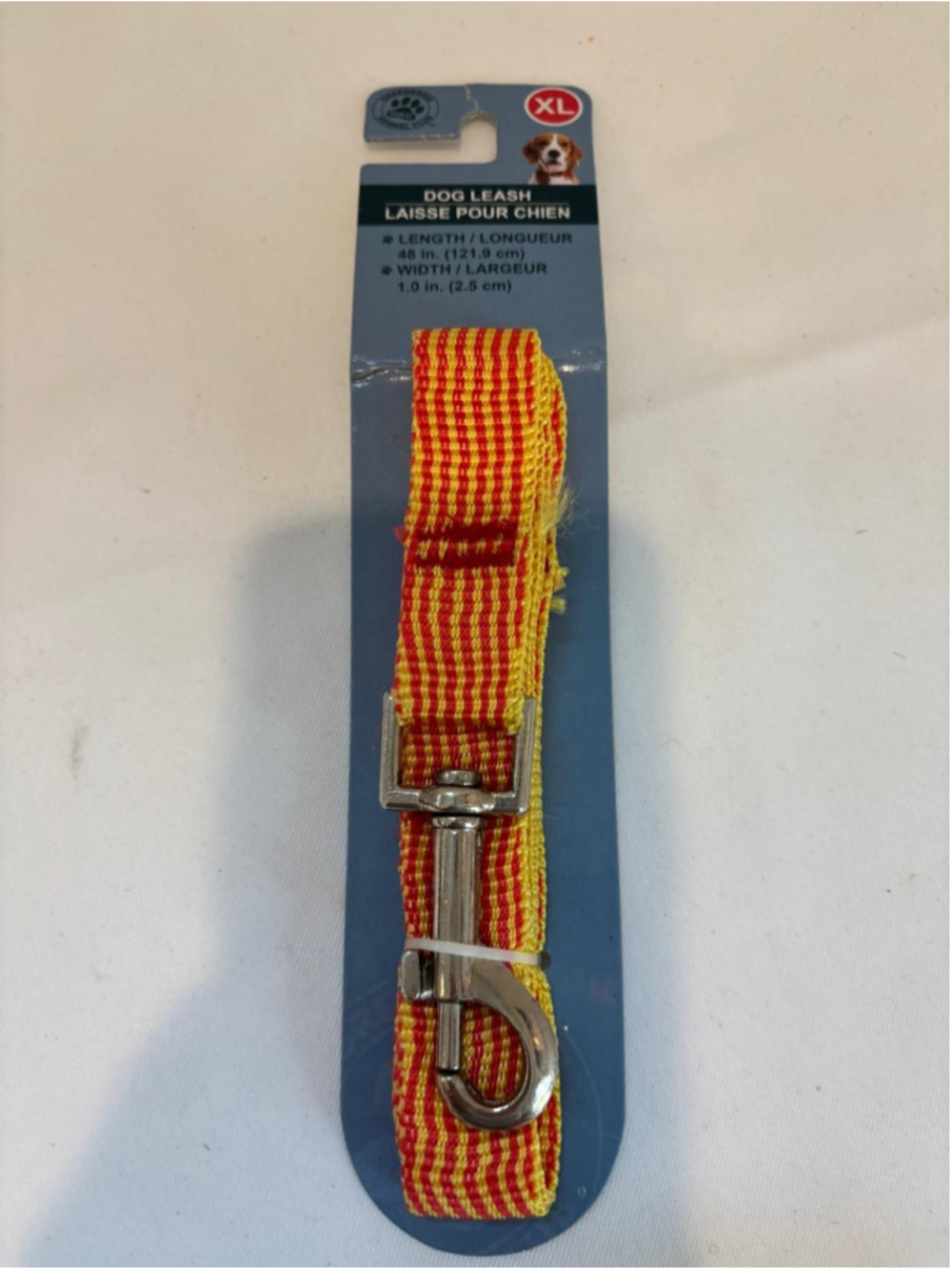 Greenbrier Kennel Club Dog Leash XL One Size Yellow Red #C156